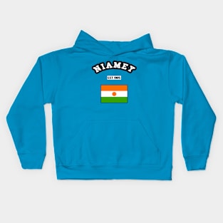 🌍 Niamey Niger Strong, Niger Flag, Established 1905, City Pride Kids Hoodie